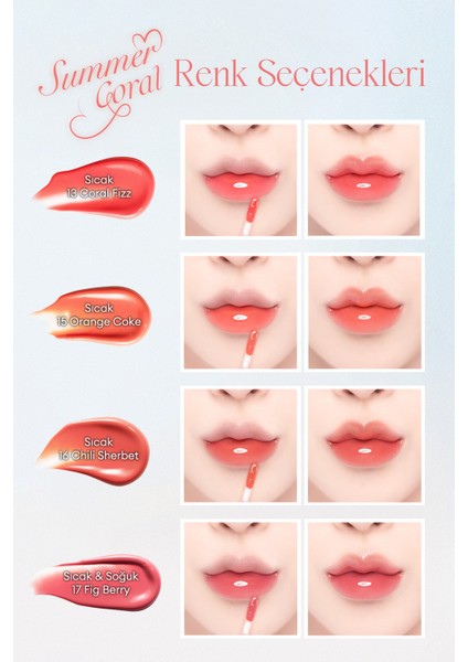 Yoğun Parlaklık ve Canlı Renkler Sunan Kalıcı Tint Dasıque Juicy Dewy Tint (#14 Peach Crush)