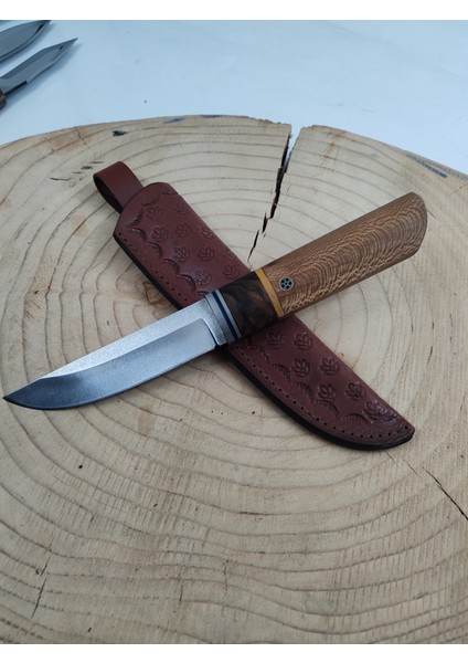 N690 Çelik Puko Kamp Bıçağı Deri Kılıflı Özel Günler Için Erkeklere Kişiselleştirilebiir Hediye indirimleri