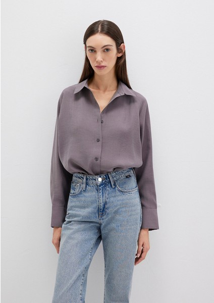 Antrasit Tencel Tm Liyosel Gömlek 1211373-90721 fiyatları