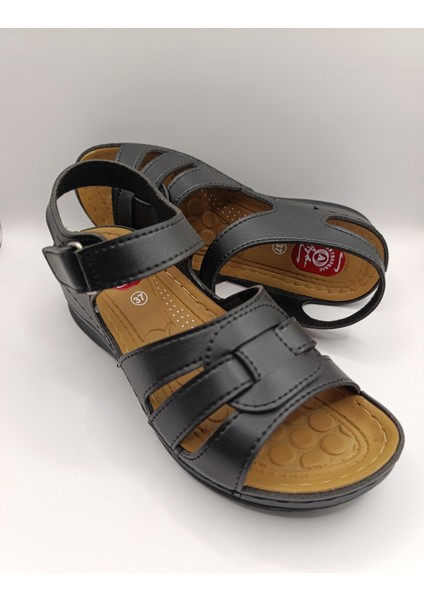 Günlük Kadın Cırt Bantlı Sandalet Yumuşak Rahat Ortopedik