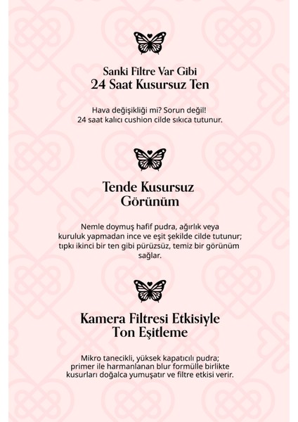 Yarı Mat Bitişli Filtre Etkili Cushion PERIPERA Mood Fit Cover Cushion SPF50+ PA++++(03 Natural Fit)