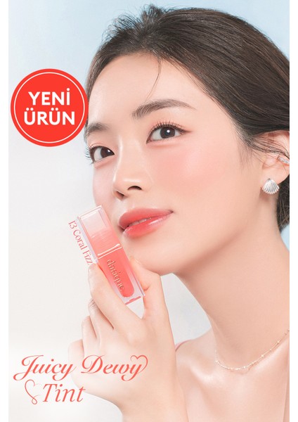 Yoğun Parlaklık ve Canlı Renkler Sunan Kalıcı Tint Dasıque Juicy Dewy Tint (#13 Coral Fizz)