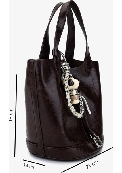 Kadın Suni Deri Kahverengi Omuz Çanta 921 27093 Bn Cnt SK25-26 Kahve fiyatları