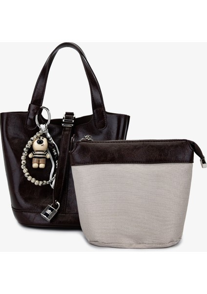 Kadın Suni Deri Kahverengi Omuz Çanta 921 27093 Bn Cnt SK25-26 Kahve fırsatları