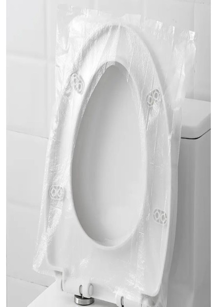 50 Adet Klozet Kapağı Kılıfı Hijyenik Seyahat Tek Kullanımlık Klozet Wc Örtüsü