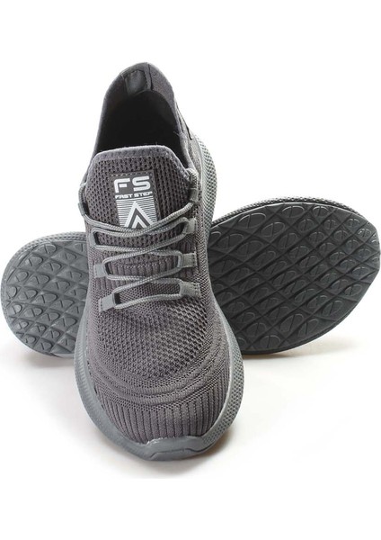 Unisex Sneaker Günlük Rahat Esnek Spor Koşu Yürüyüş Fileli Hafif Ayakkabı Füme 925xa44