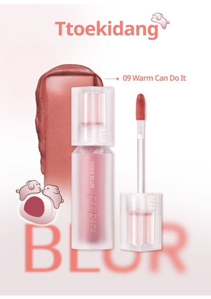 Gün Boyu Kalıcı Pürüzsüz Matlık Sunan Tint PERIPERA Over Blur Tint (009 Warm Can Do It) (Tteok)