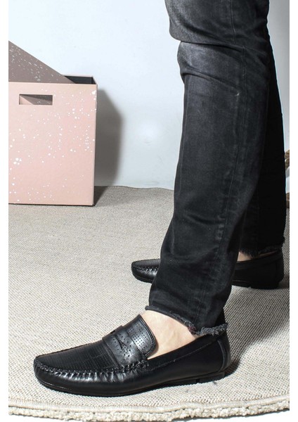 Hakiki Deri Siyah Erkek Loafer Ayakkabı 858ma411 indirimleri