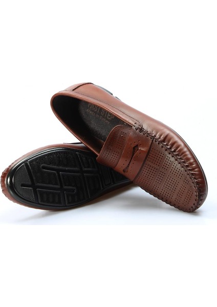 Hakiki Deri Taba Erkek Loafer Ayakkabı 858ma411