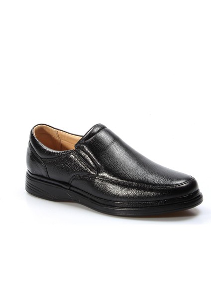 Hakiki Deri Ortopedik Siyah Erkek Casual Ayakkabı 815ma1301