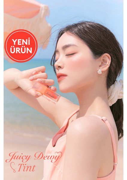 Yoğun Parlaklık ve Canlı Renkler Sunan Kalıcı Tint Dasıque Juicy Dewy Tint (#15 Orange Coke)