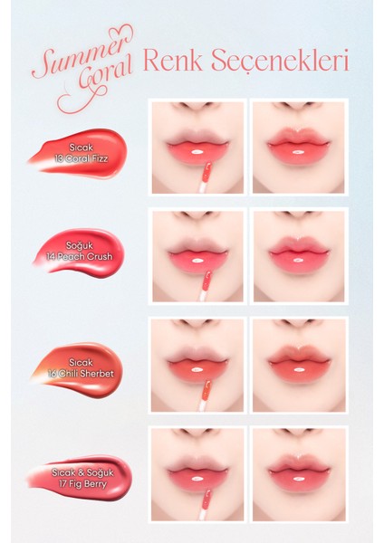 Yoğun Parlaklık ve Canlı Renkler Sunan Kalıcı Tint Dasıque Juicy Dewy Tint (#15 Orange Coke)