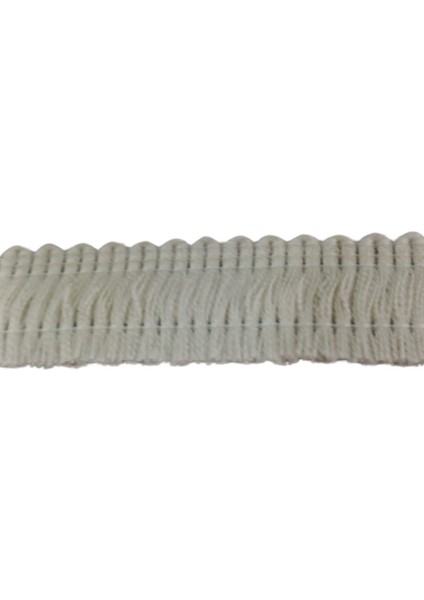 Pamuk Püskül Şerit En 3 cm Krem 5 Metre