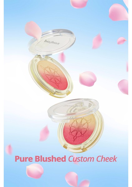 Işıltılı, Iki Tonlu Highlighter Allık Perıpera Pure Blushed Custom Cheek 005 Dreamy Cherry