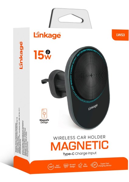Linkage Wireless Mıknatıslı Araçiçi Telefon Tutucu L-Ws3 fiyatları