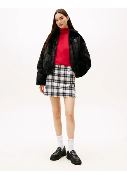 Tjw Suni Kürk Kadın Siyah Ceket DW0DW21669BDS fiyatları