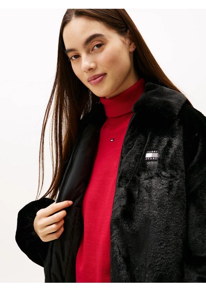 Tjw Suni Kürk Kadın Siyah Ceket DW0DW21669BDS fırsatları