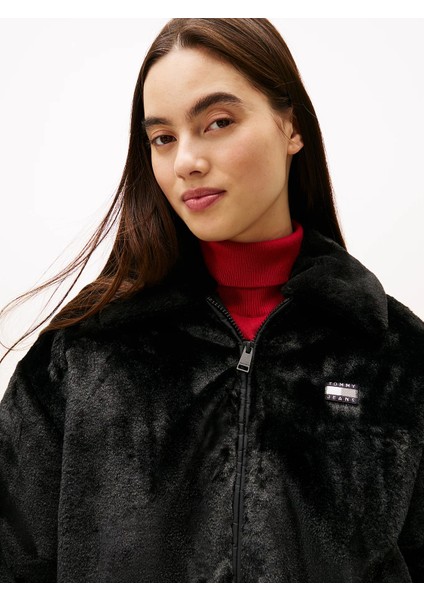 Tjw Suni Kürk Kadın Siyah Ceket DW0DW21669BDS indirimleri
