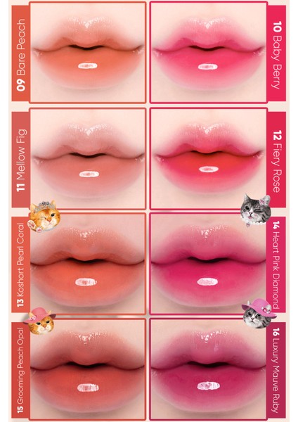 Yapışkanlık Hissi Vermeyen Yoğun Işıltılı Tint CLIO Crystal Glam Tint (18 Fresh Apple) Apple Series