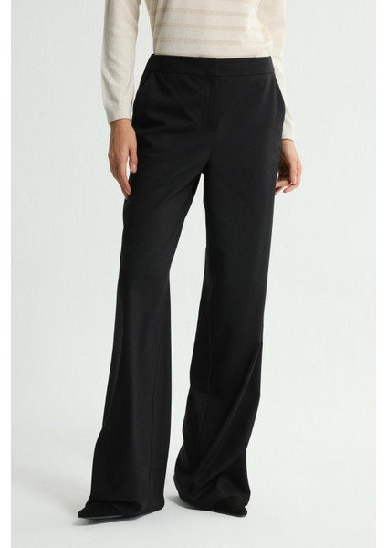 Geniş Paça Pantolon Siyah 153L9666000 fiyatları