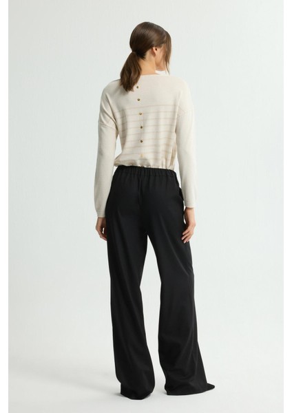 Geniş Paça Pantolon Siyah 153L9666000