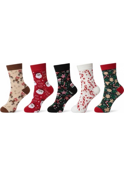 Kokulu Noel, Yılbaşı Çorabı 5 Çift(36-44) fiyatları