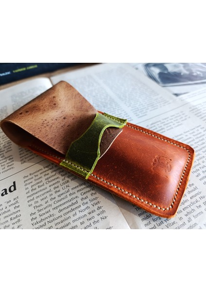 Crazy Gerçek Deri Özel Kalemleriniz Için Kalemlik ( 3*4 Kalem Için ) 28 cm \ 8 cm Büyük Boy Nlu5