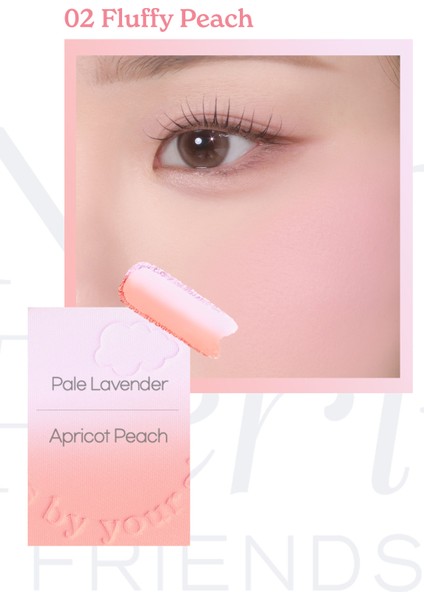Doğal Görünüm Sunan İki Tonlu Pudra Allık PERIPERA Pure Blushed Custom Cheek 002 Fluffy Peach