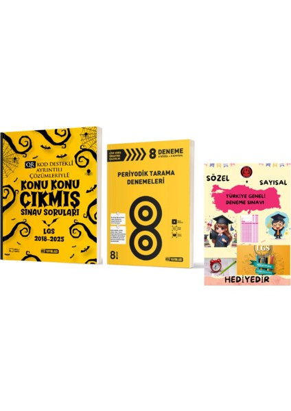 8. Sınıf Konu Konu Çıkmış Sınav Soruları - Periyodik Tarama Denemeleri ve Hediye