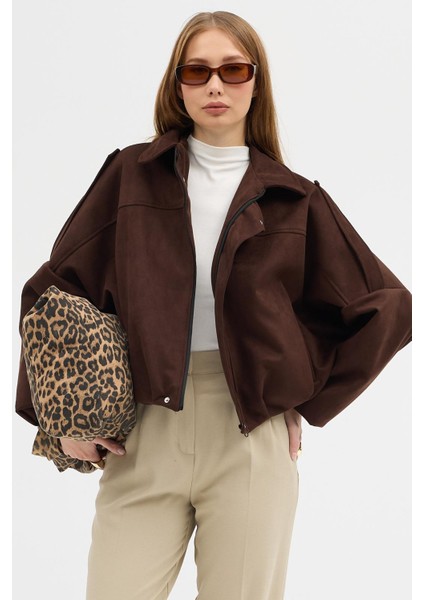 Oversıze Kadın Süet Ceket Trend Bomber Süet Ceket fiyatları