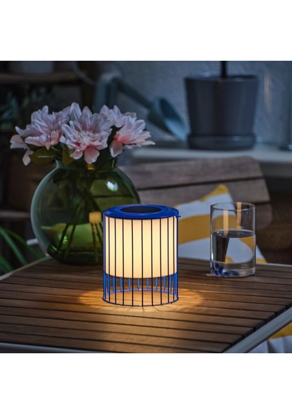 Solvınden Masa Lambası Mavi Beyaz 15 cm fiyatları