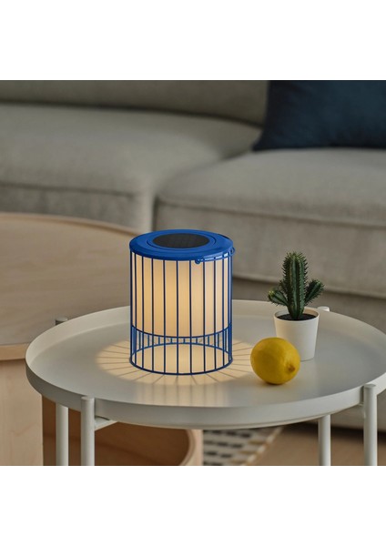 Solvınden Masa Lambası Mavi Beyaz 15 cm modelleri