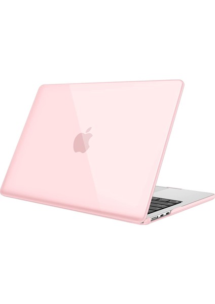 Apple MacBook Air 13.6 inç A2681 A3113 A3240 M2 M3 M4 ile Uyumlu Parlak Kılıf - Şeffaf Klavye Kılıfı - Ekran Koruyucu Film