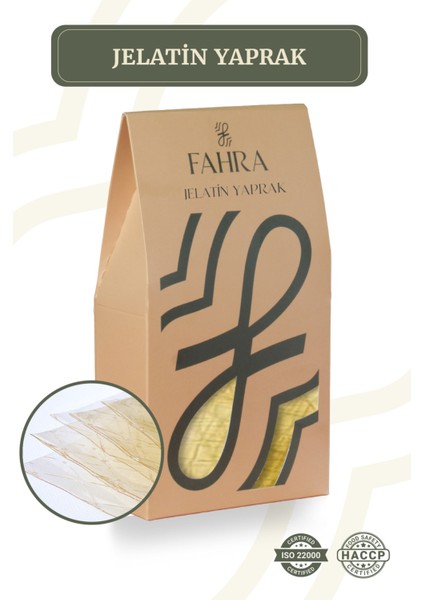 Doğal Helal Sığır Jelatin Yaprak 250G – Tatlı ve Pasta Için Şef Kalitesi