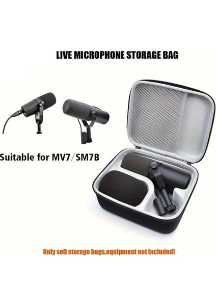Shure SM7B / Mv7 / MV7X Mikrofon Için Naylon + Eva Sert Kabuklu Taşıma Çantası (Yurt Dışından) modelleri