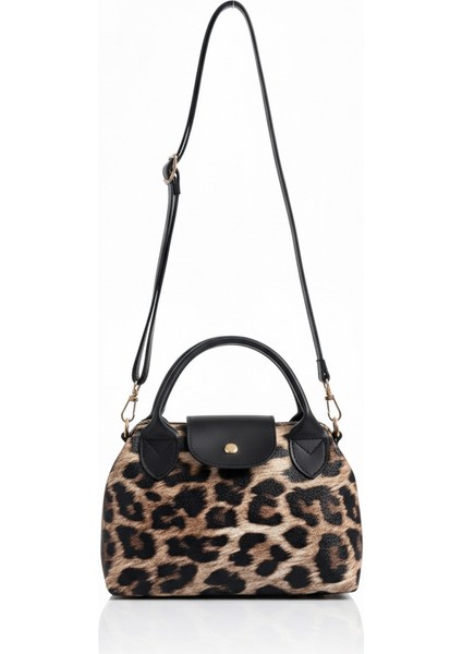 Siyah Leopar Kadın Omuz ve El Çantası fiyatları