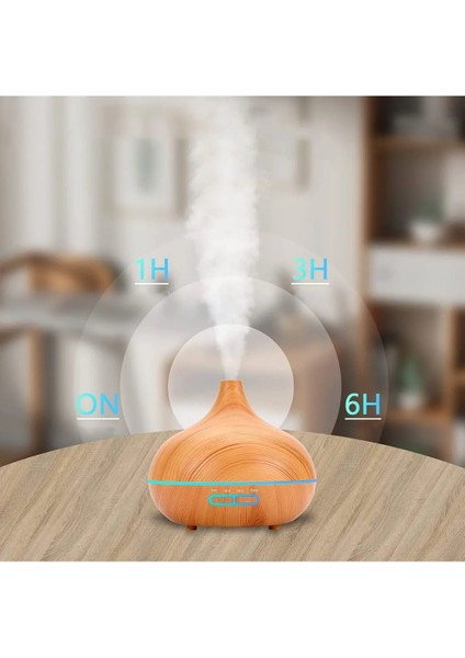 Sonx Aroma Difüzörü Gece Işığı 7 LED Hava Nemlendirici Kumandalı Buhar Makinesi 500 ml fırsatları
