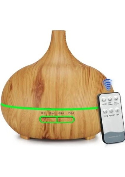 Sonx Aroma Difüzörü Gece Işığı 7 LED Hava Nemlendirici Kumandalı Buhar Makinesi 500 ml indirimleri