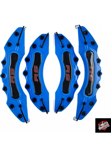 Mavi Ford Rs (Kırmızı) 4'lü Kaliper Seti Yapıştırma Logolu