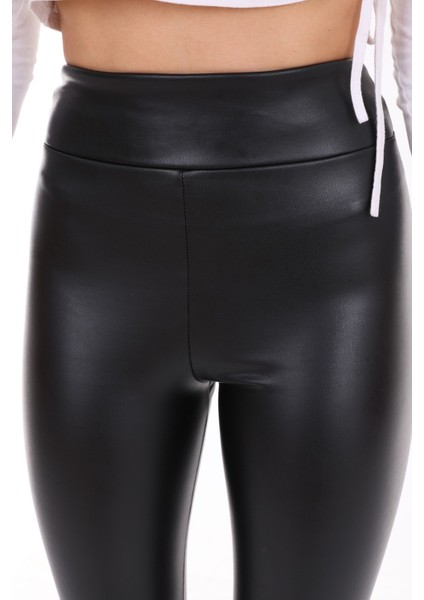 Suni Deri Tayt Siyah