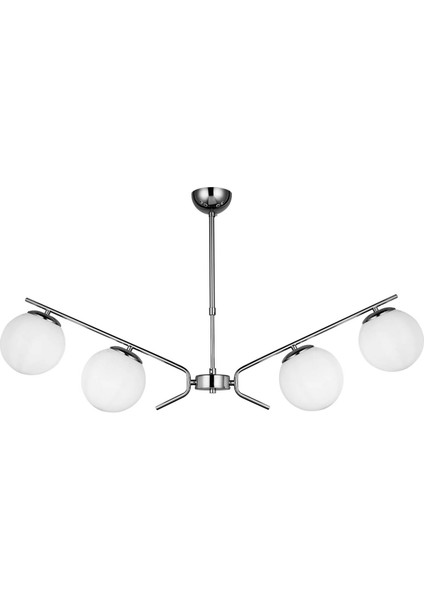 Petos 4'lü Krom Sıralı Avize