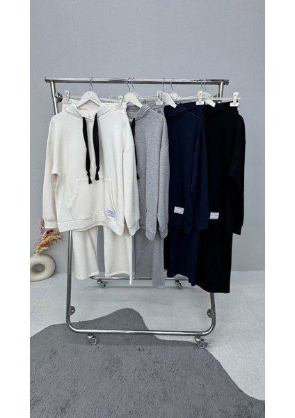 Kadın Büyük Beden Uzun Kollu Kapüşonlu Eşofman Takımı 8228-26 indirimleri