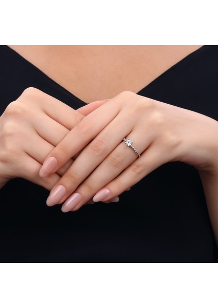 Altın Tektaş Yüzük - 14K