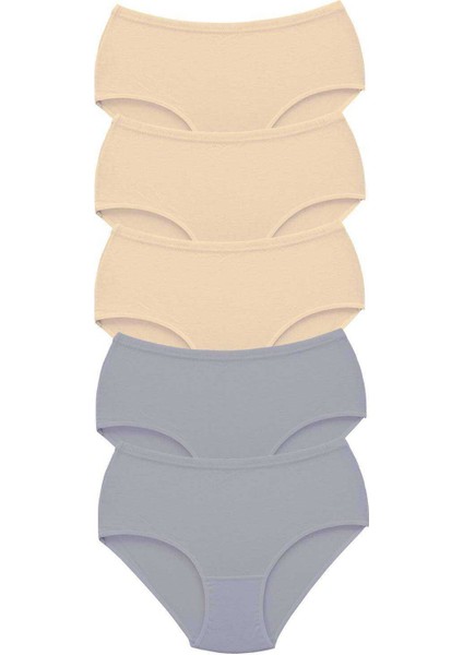 5 Adet Tutku Kadın Yüksek Bel Bato Kalın Lastik Külot S9