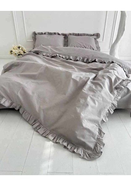 Fırfırlı Nevresim Takımı 3 Parça