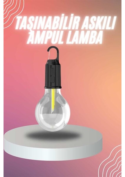 bulurum şarjlı dekoratif kamp lambası askılı ampul led ışık typec girişli fiyatları