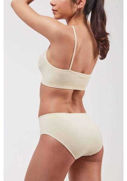 Elite Life Kadın İnce Askılı Dikişsiz Ten Büstiyer 851 indirimleri