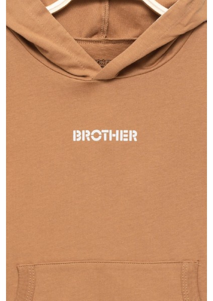 Erkek Çocuk %100 Pamuk Uzun Kollu Kapüşonlu Baskılı Sweatshirt - Çocuk Giyim modelleri