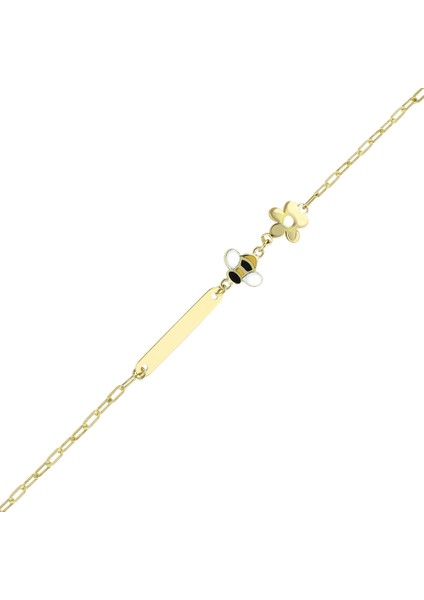 Figürlü Altın Çocuk Künye - 14K fırsatları