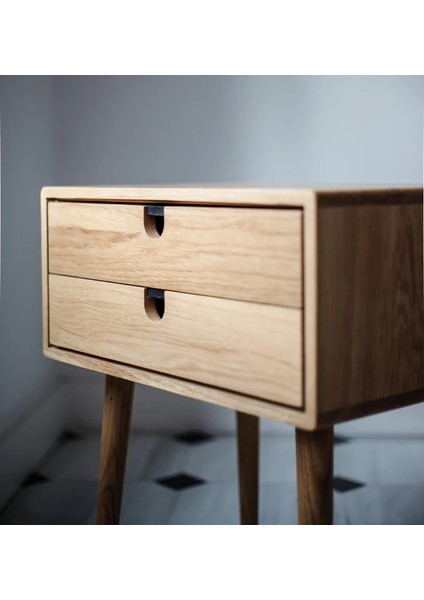 Ahşap Çift Çekmeceli Modern Komodin fiyatları